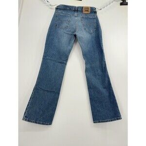 Vintage 1990s Levi's Orange Tab Western Boho Boot Cut Flare Blue Jeans 28x30